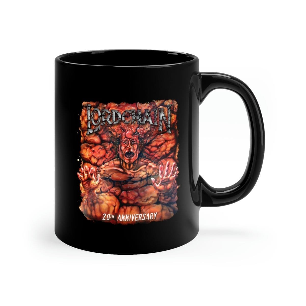 Lordchain 20th Anniversary 11oz Black Mug - Image 4