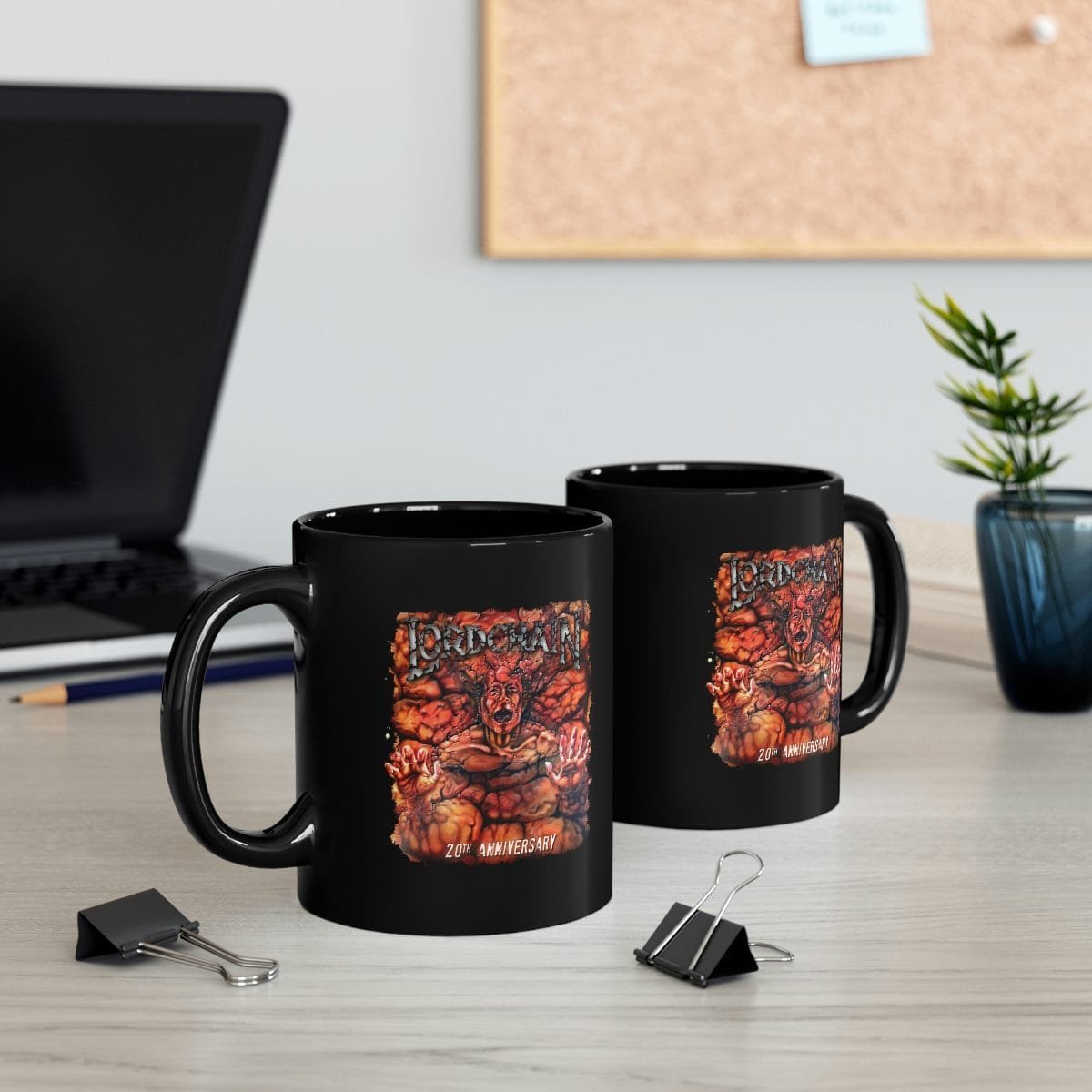 Lordchain 20th Anniversary 11oz Black Mug - Image 6