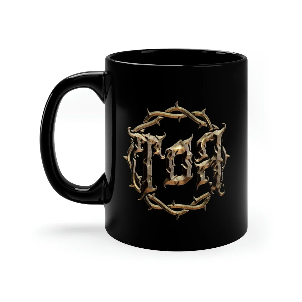 Testimony of Apocalypse Thorns Emblem 11oz Black Mug