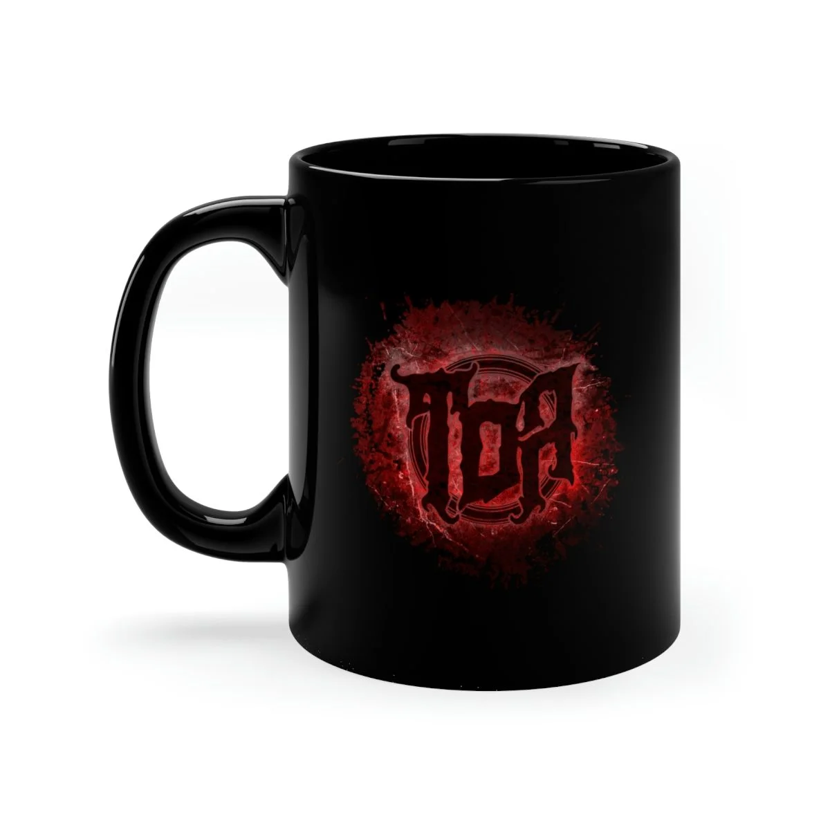 Testimony of Apocalypse Red Emblem 11oz Black Mug