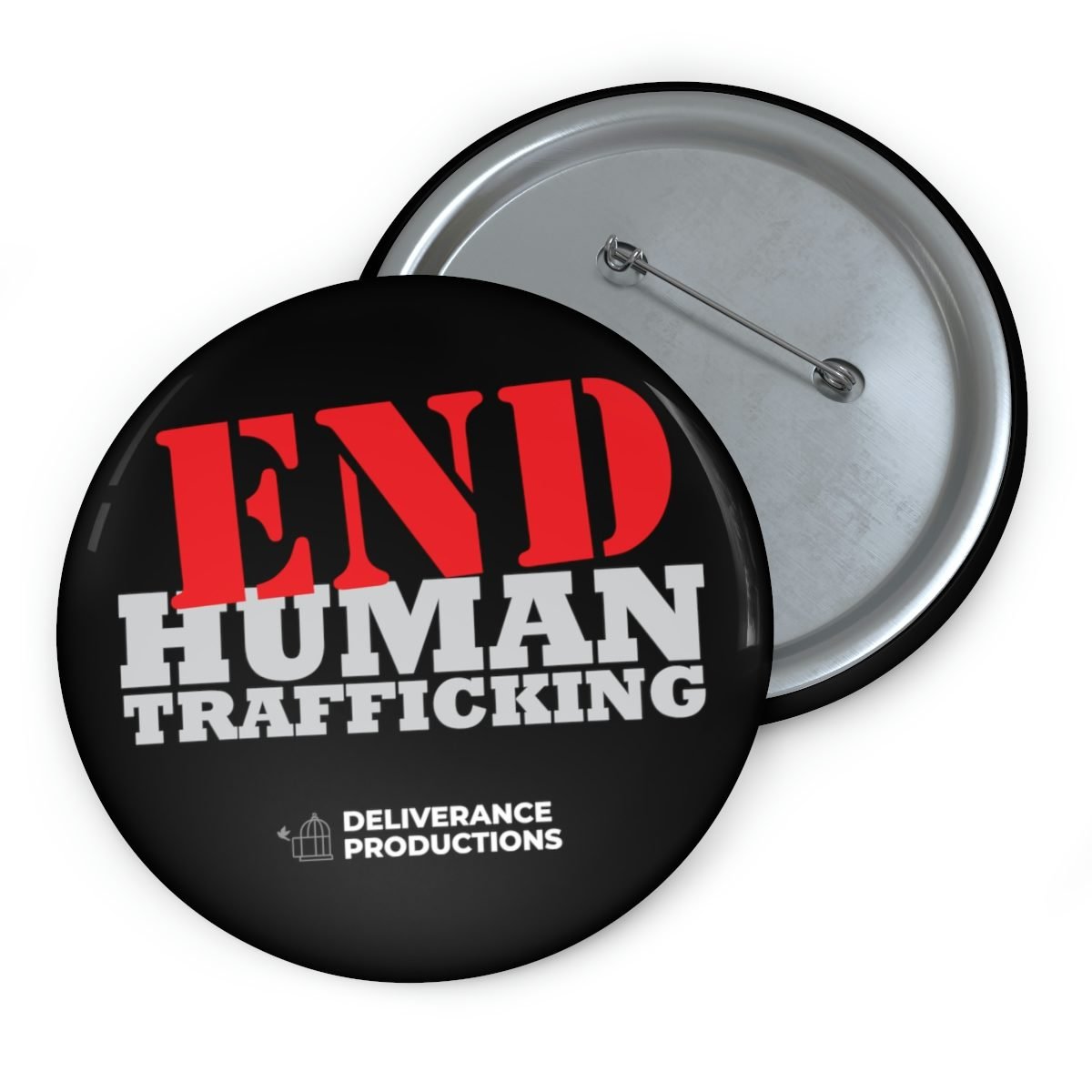Deliverance Productions – End Human Trafficking Pin Buttons
