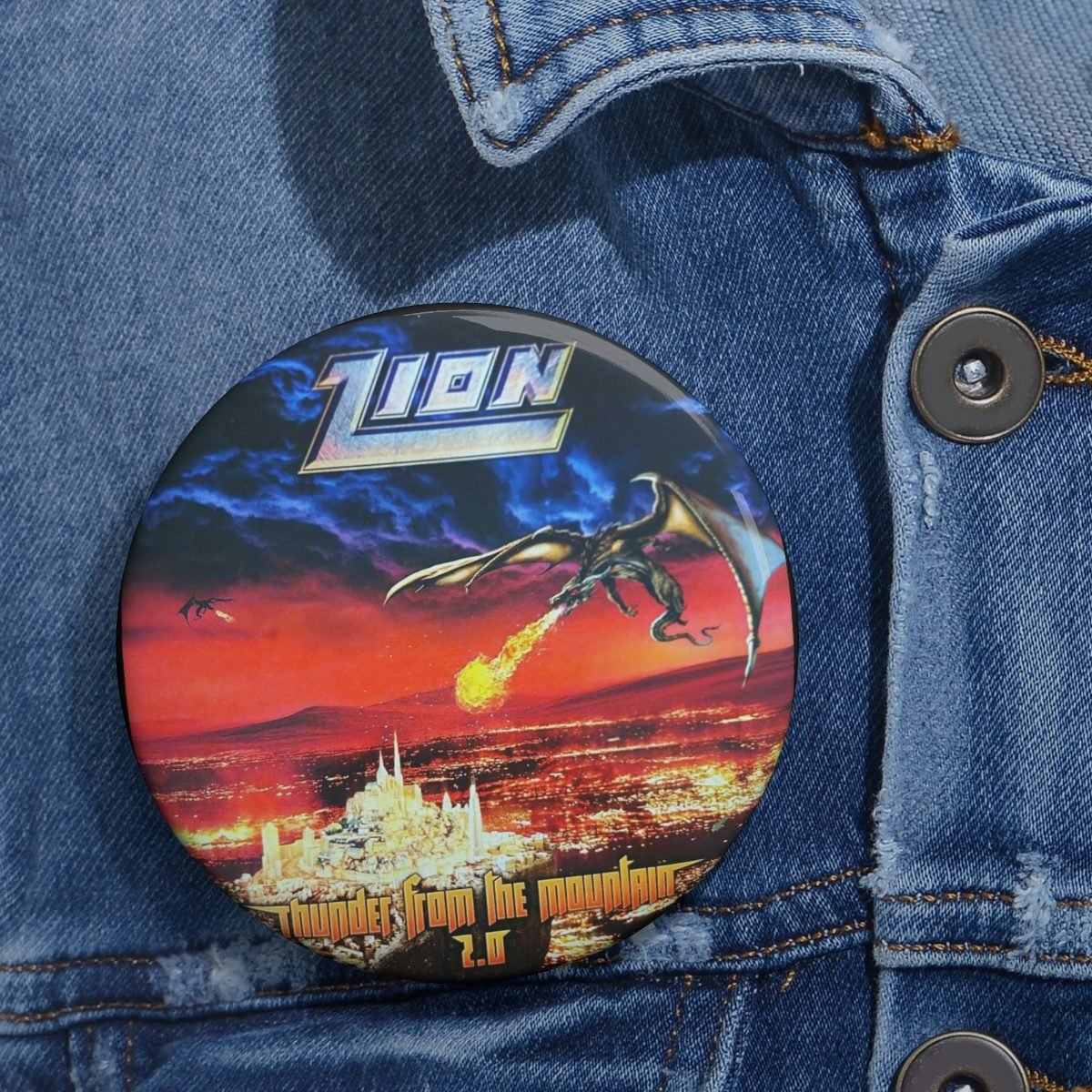 Zion – Thunder From The Mountain 2.0 Pin Buttons