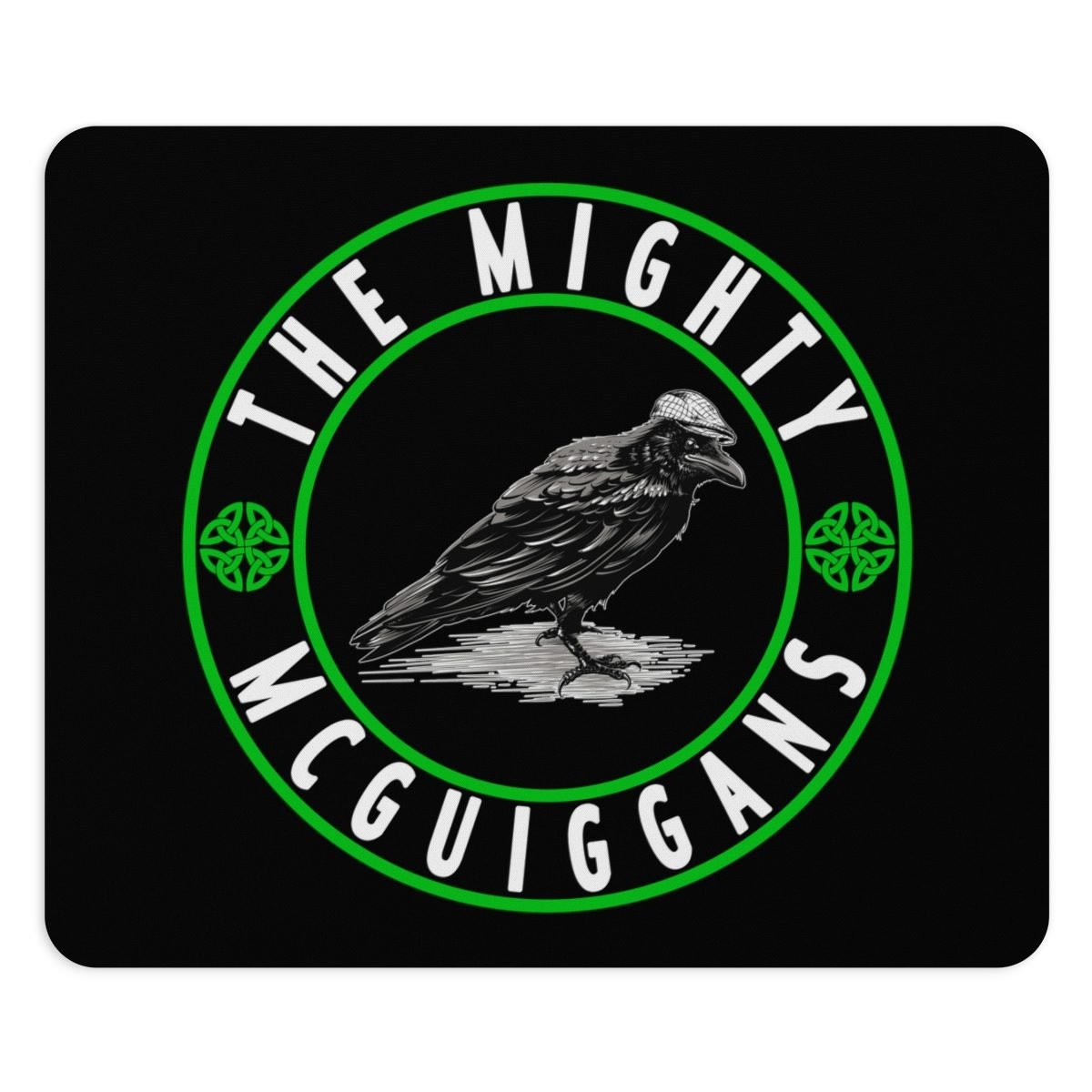 The Mighty McGuiggans GW Logo Rectangular and Round Mousepads