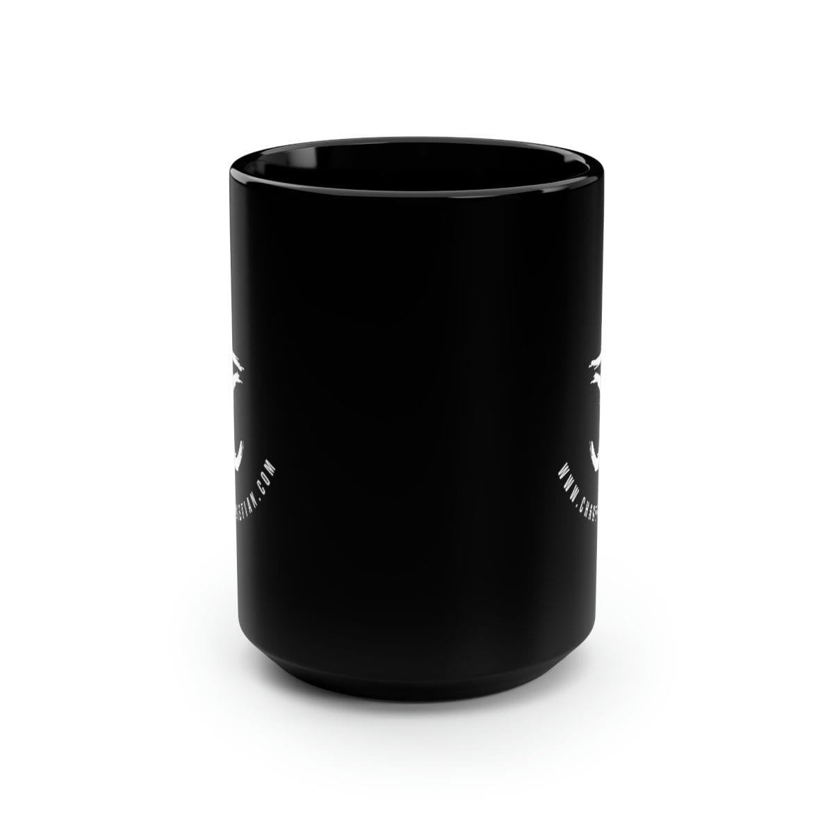 The Chaotic Christian - Cross Black Mug 15oz - Image 2