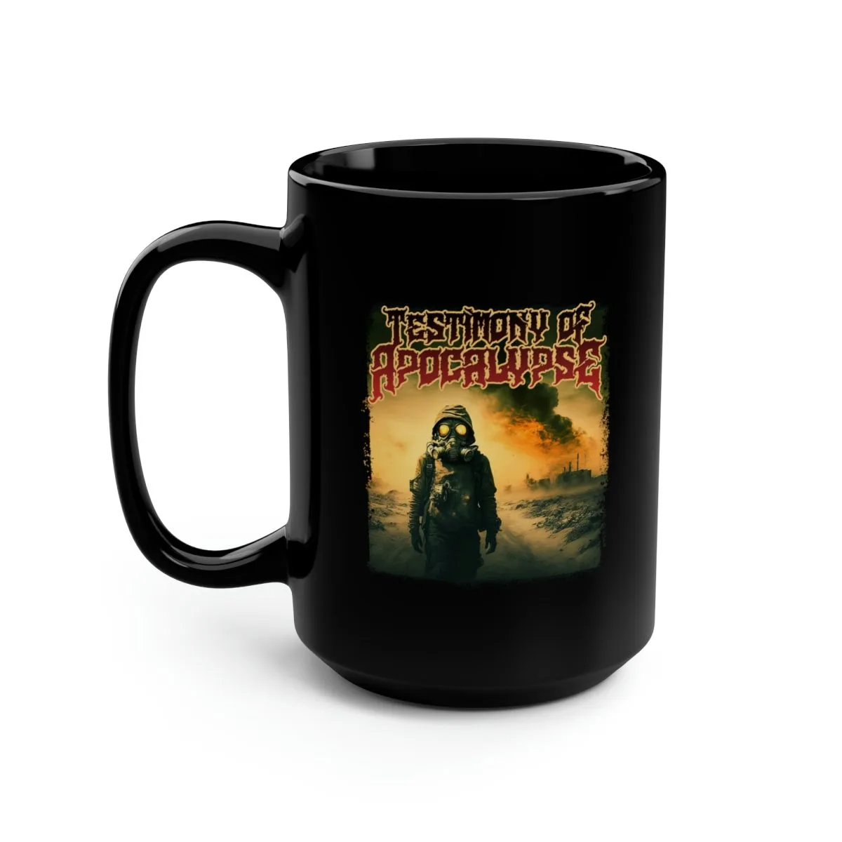 Testimony of Apocalypse - Doomsday Black Mug 15oz