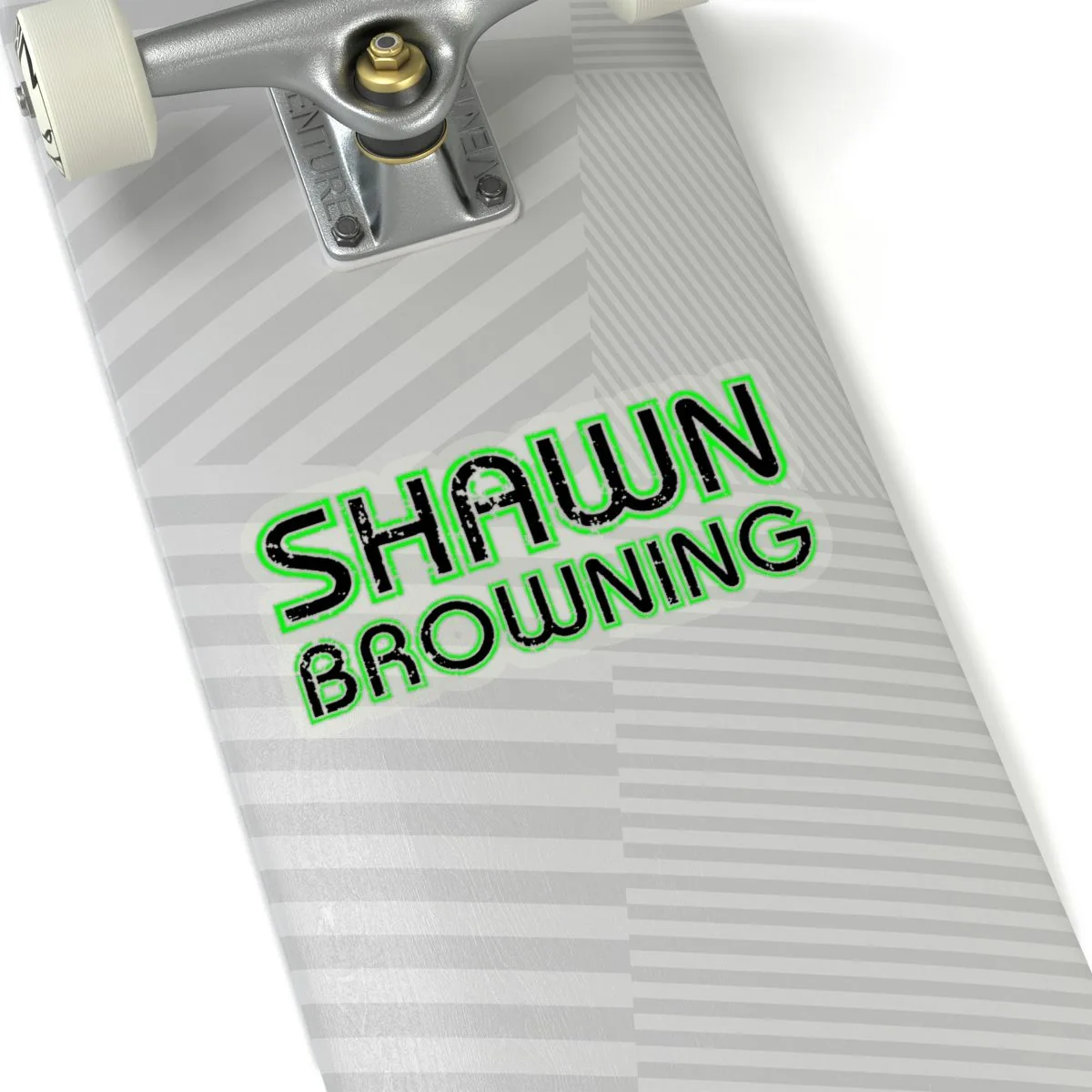 Shawn Browning Logo (Black) Die Cut Stickers
