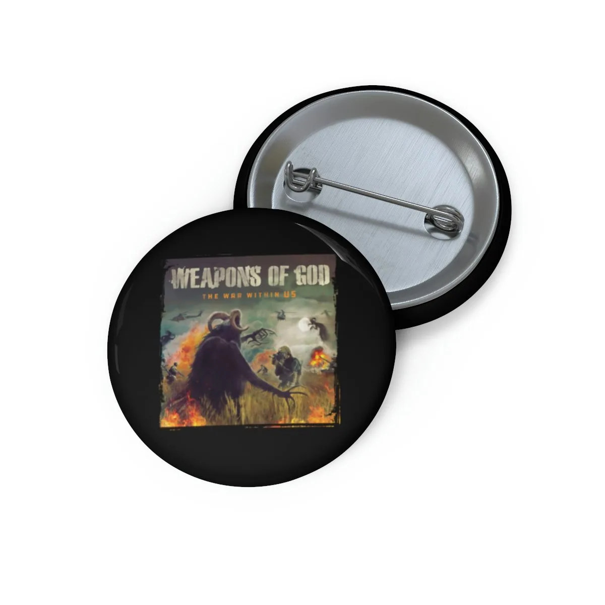 Weapons of God - The War Within Us Pin Buttons