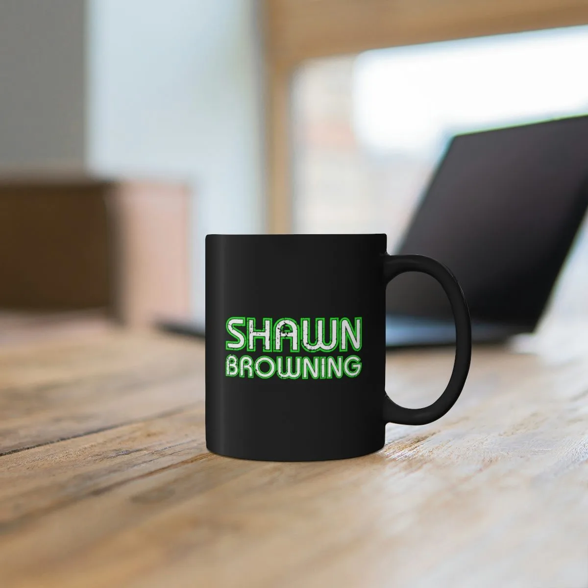 Shawn Browning Logo 11oz Black Mug