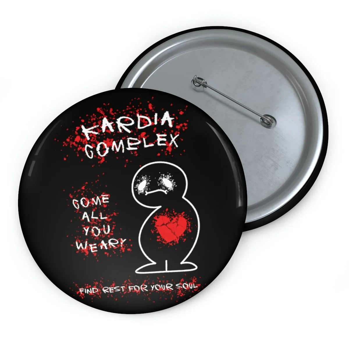 Kardia Complex - Come All You Weary Pin Buttons