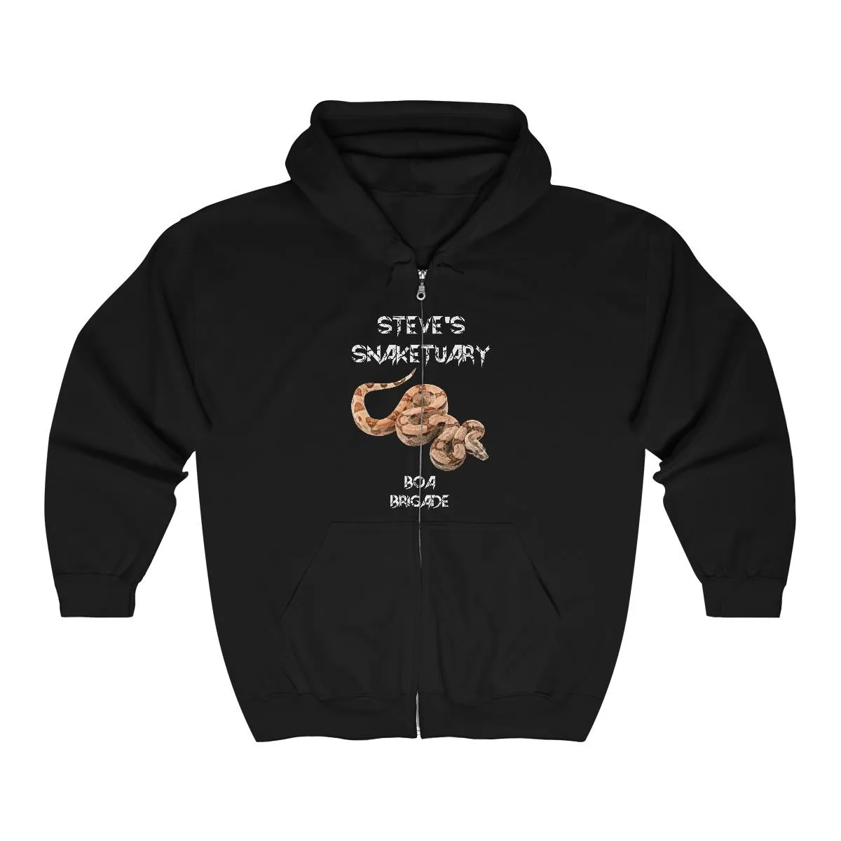 Steve's Snaketuary - Boa Brigade Full Zip Hooded Sweatshirt