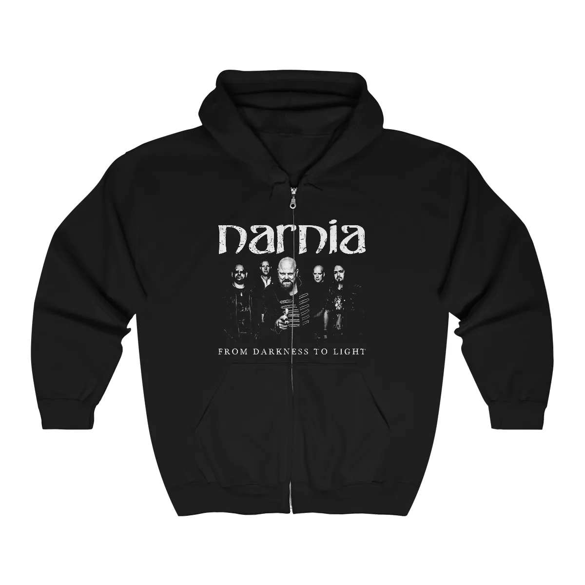 Narnia - From Darkness To Light Vintage Full Zip Hooded Sweatshirt