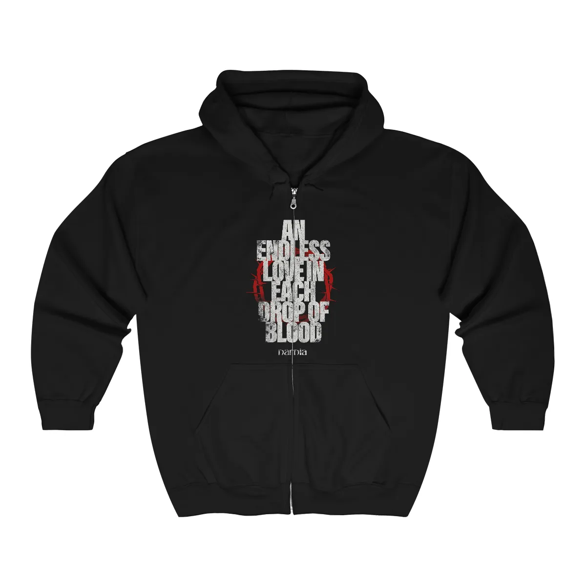 Narnia - An Endless Love In Each Drop Of Blood Full Zip Hooded Sweatshirt