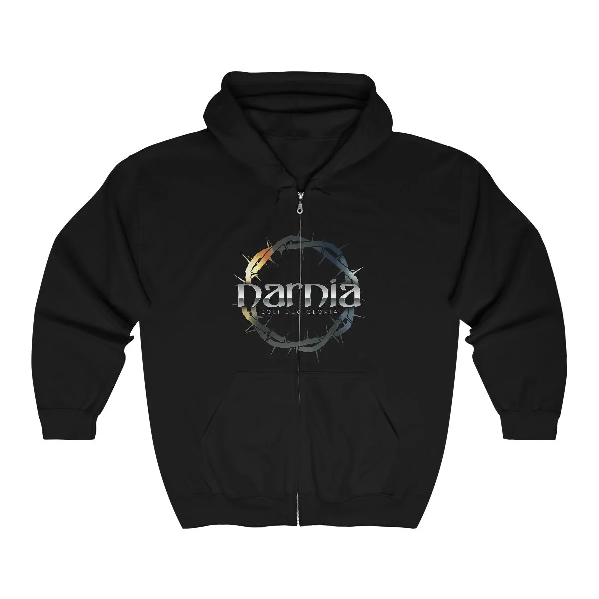 Narnia - Soli Deo Gloria Full Zip Hooded Sweatshirt