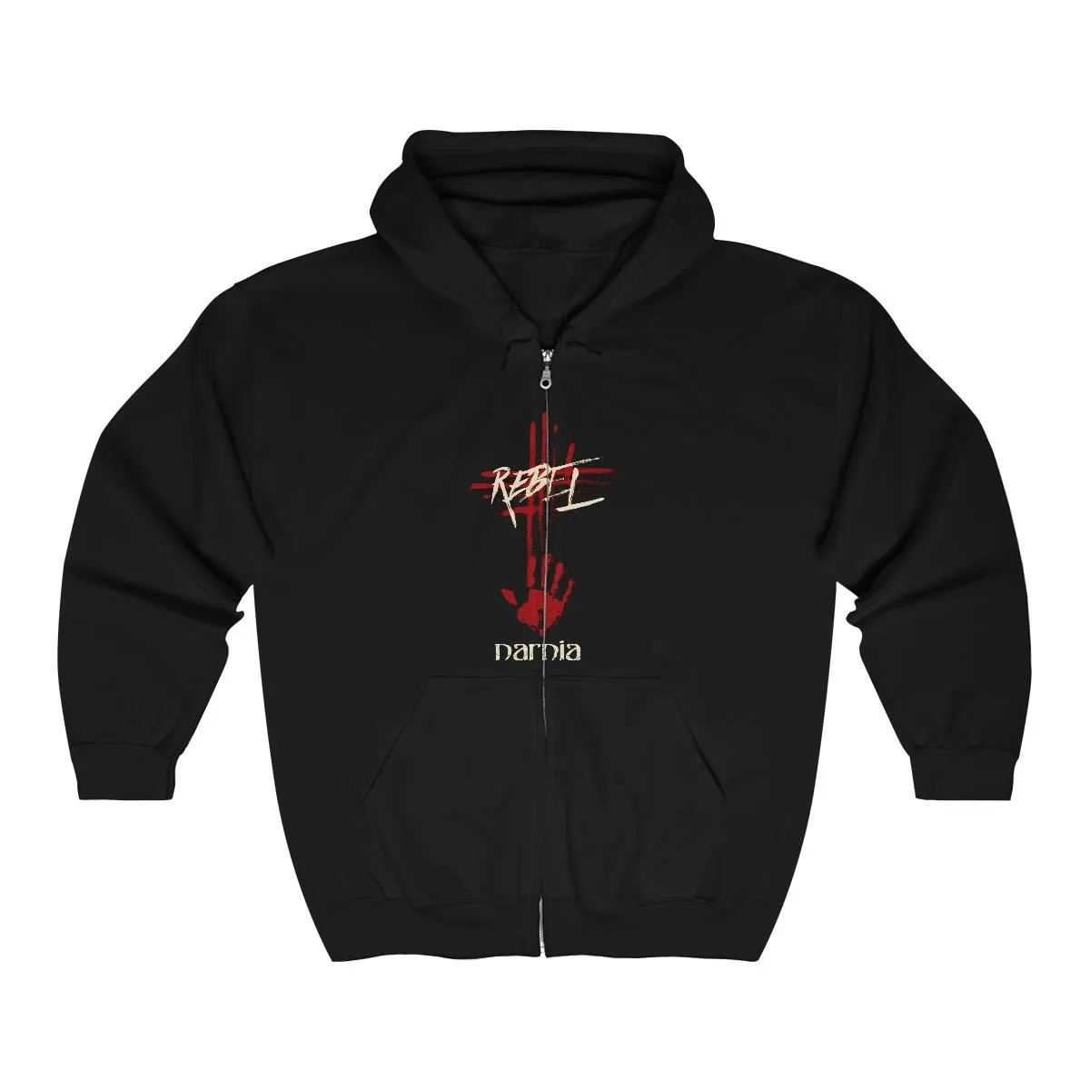 Narnia - Rebel Cross Full Zip Hooded Sweatshirt