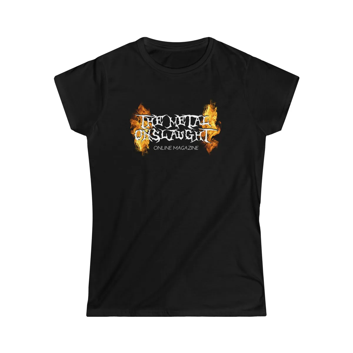 The Metal Onslaught Online Magazine Women's Tshirt (2 Sided)