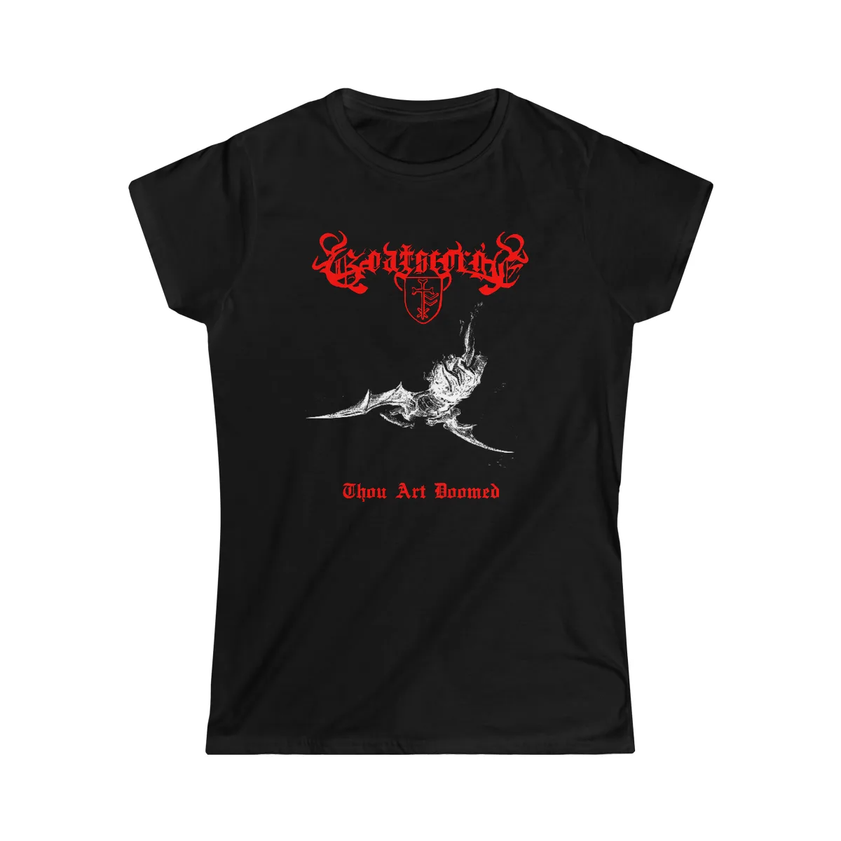Goatscorge - Thou Art Doomed Logo Women's Short Sleeve Tshirt