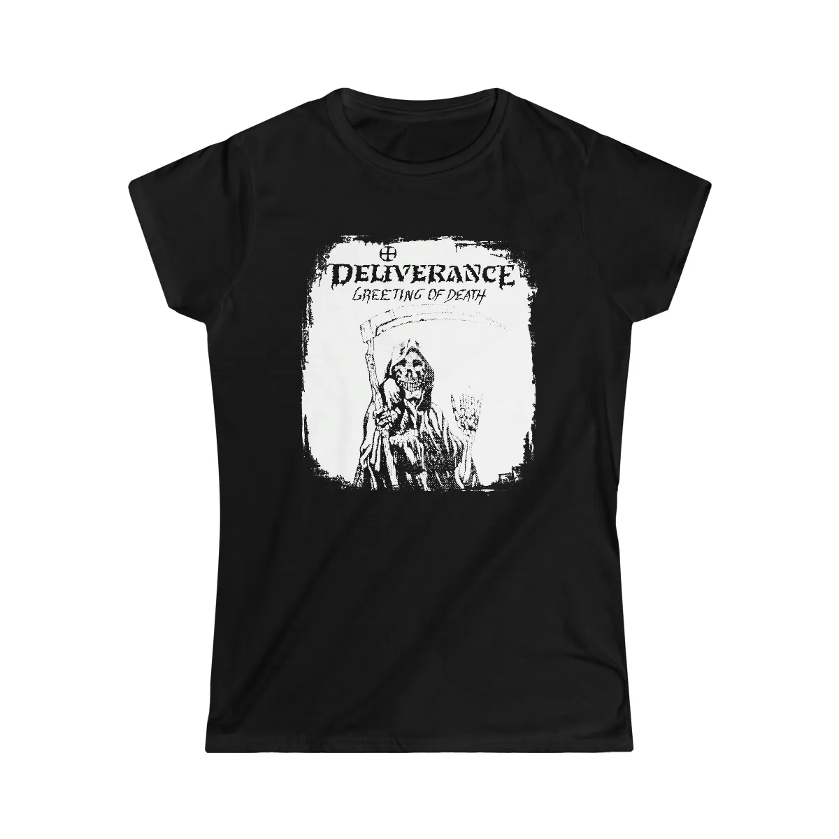 Deliverance - Greetings Of Death Women's Short Sleeve Tshirt (2-Sided)