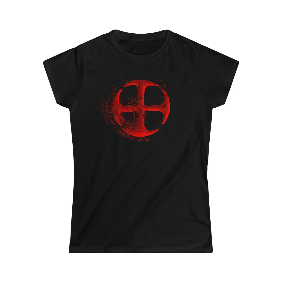 Deliverance Disintegrating Cross Women's Short Sleeve Tshirt (2-Sided)