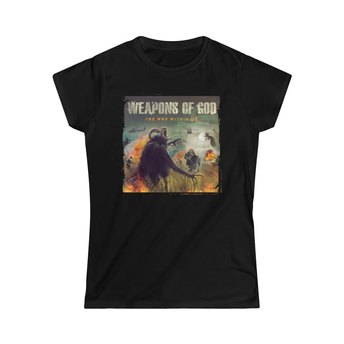 Weapons of God - The War Within Us Women's Short Sleeve Tshirt