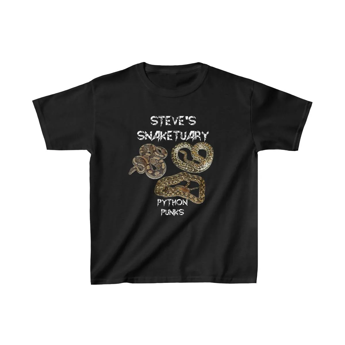 Steve's Snaketuary - Python Punks Children's Short Sleeve Tshirt