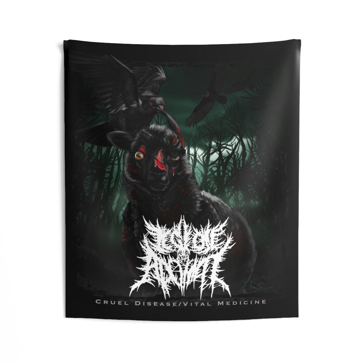 Legion of Adonai - Cruel Disease Vital Medicine Indoor Wall Tapestries - Image 3