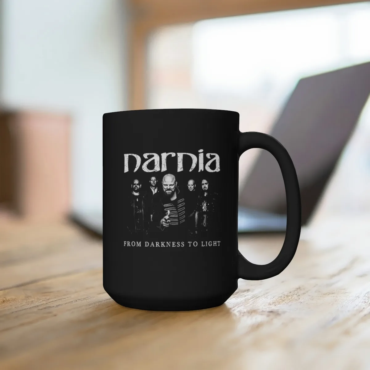 Narnia - From Darkness To Light Vintage 15oz Black Mug
