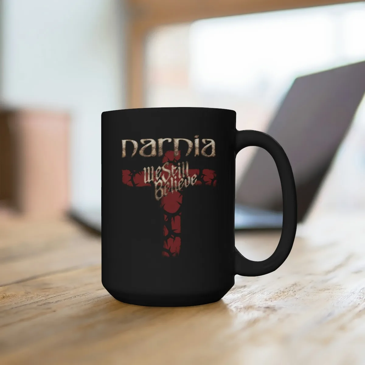 Narnia - We Still Believe 15oz Black Mug