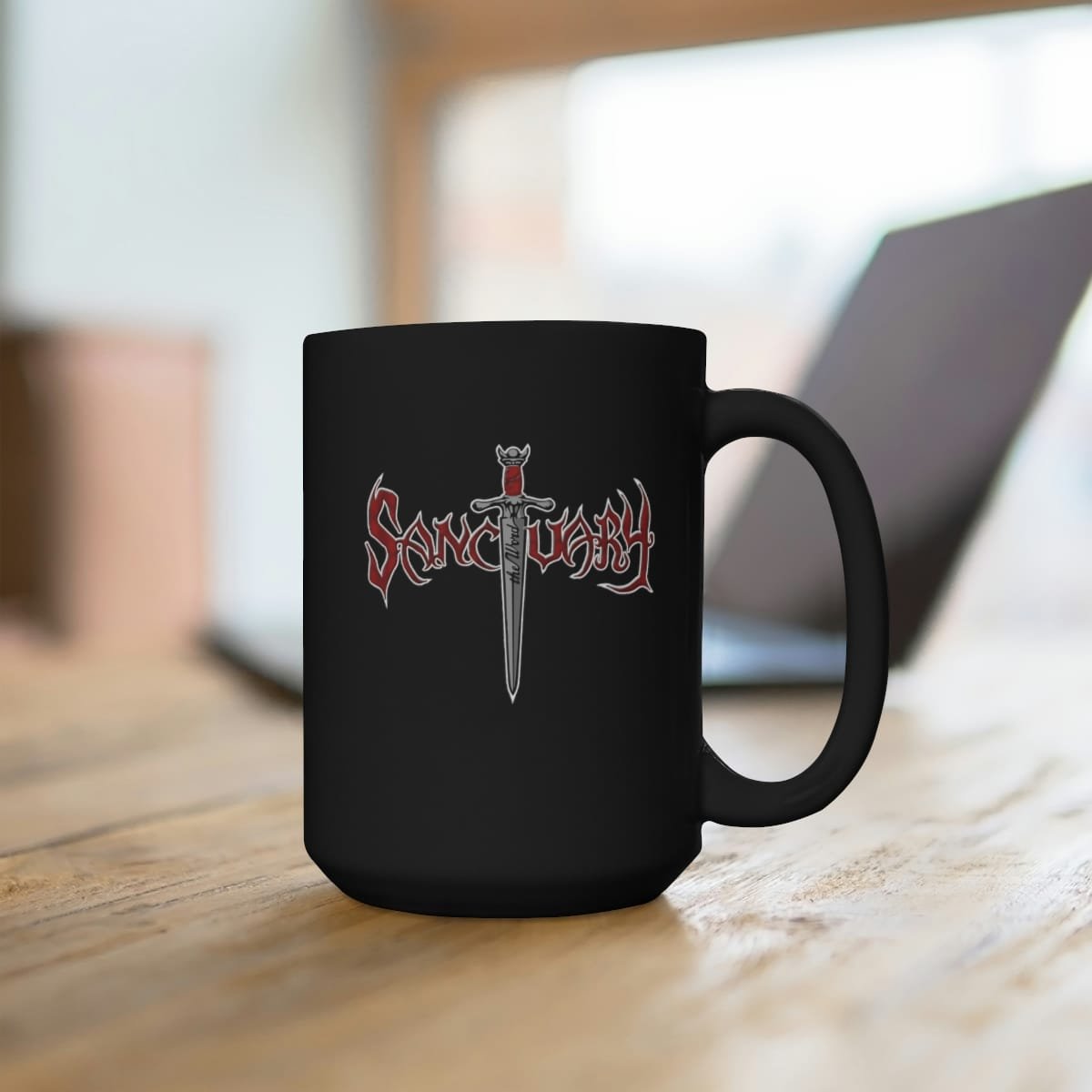 Headbanger's Brew - Crimson Brue 15oz Black Mug - Image 4