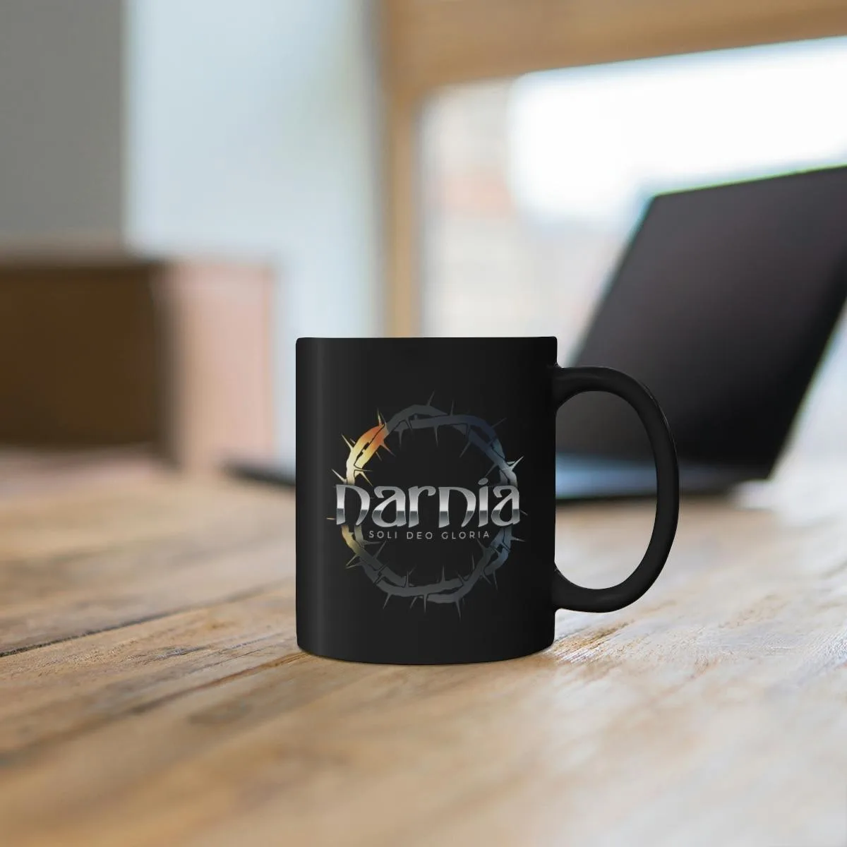 Narnia - Soli Deo Gloria 11oz Black mug
