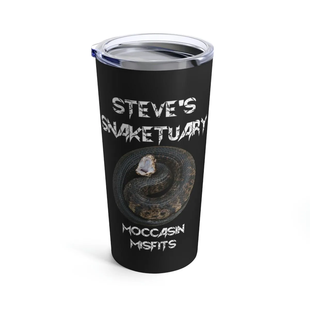 Steve's Snaketuary - Moccasin Misfits 20oz Stainless Steel Tumbler