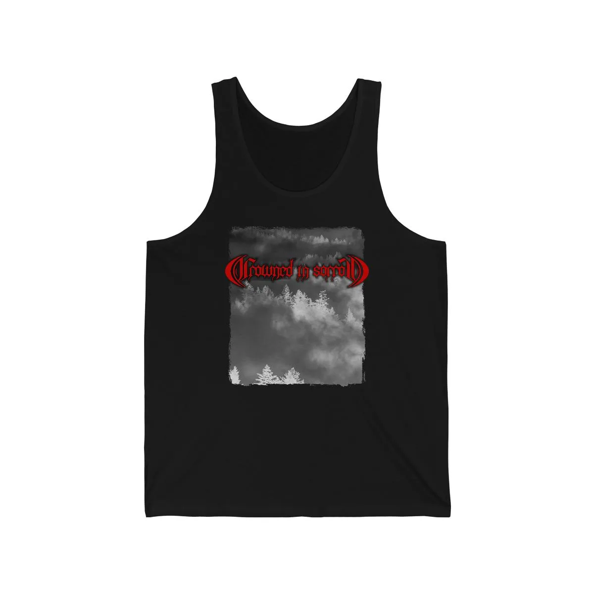 Crowned in Sorrow Fog Unisex Jersey Tank Top