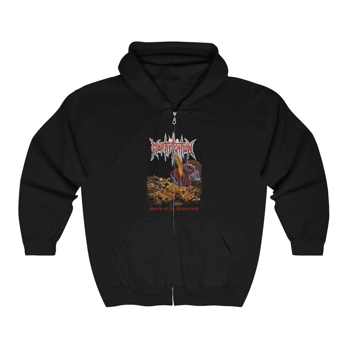 Mortification - Scribe Of The Pentateuch Full Zip Hooded Sweatshirt