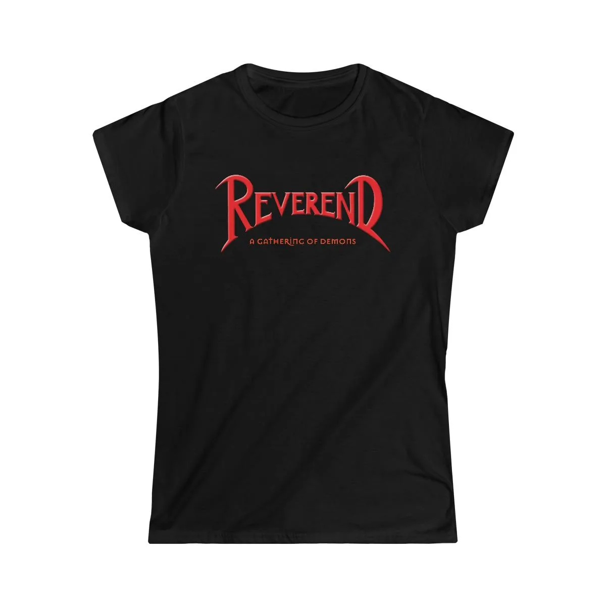 Reverend - A Gathering Of Demons New Cover Women's Short Sleeve Tshirt (2 Sided)