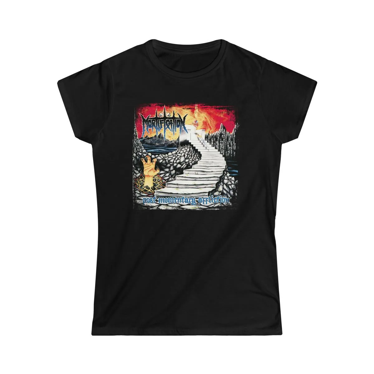 Mortification - Post Momentary Affliction Women's Short Sleeve Tshirt