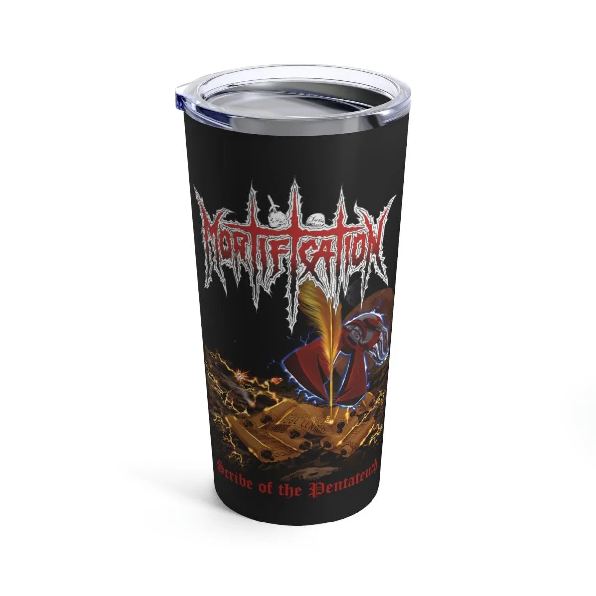 Mortification - Scribe Of The Pentateuch 20oz Stainless Steel Tumbler