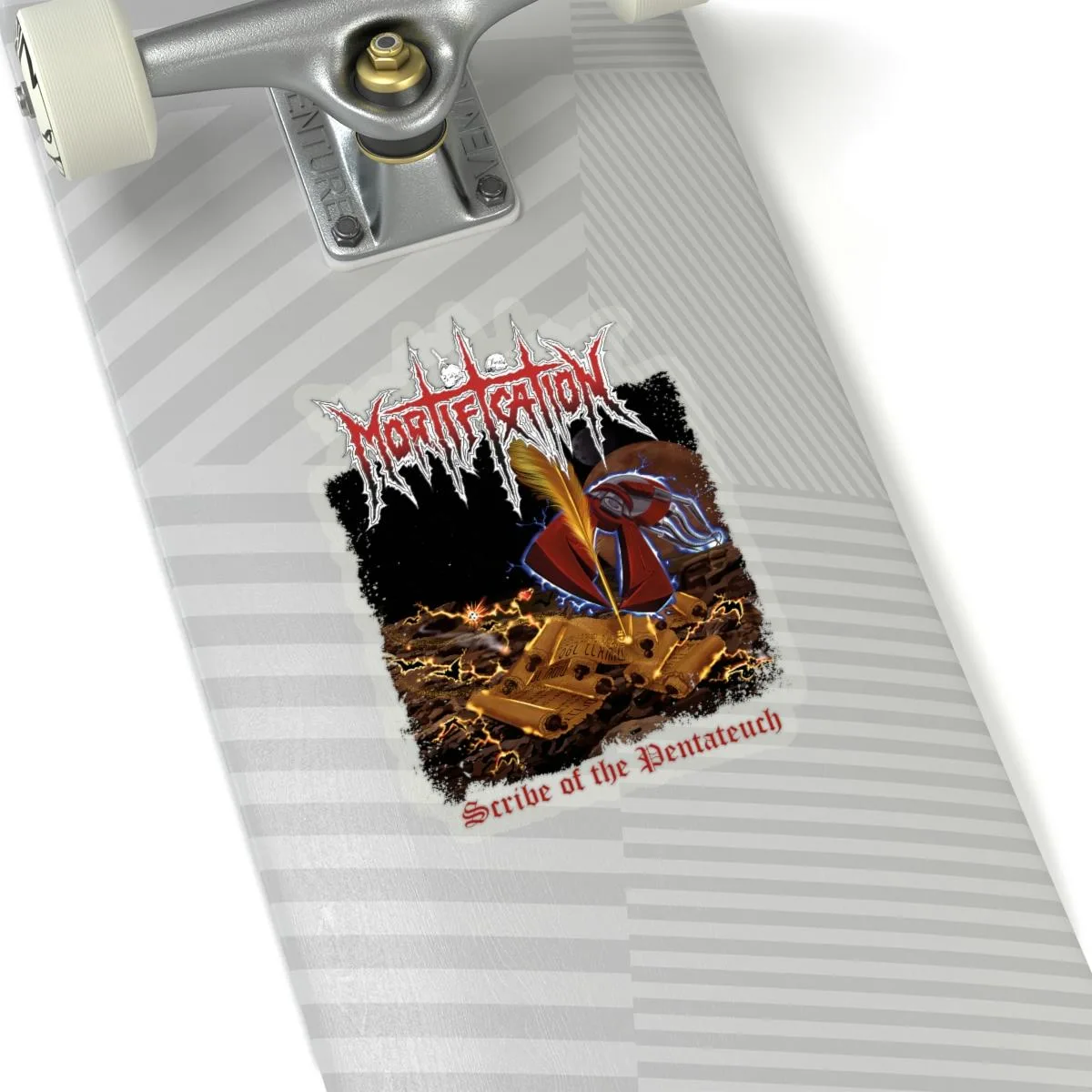 Mortification - Scribe Of The Pentateuch Die Cut Stickers
