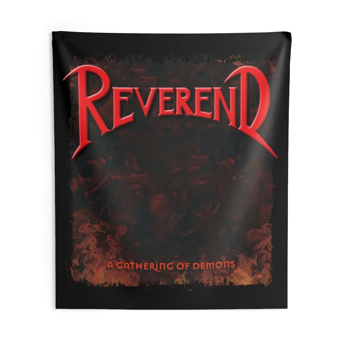 Reverend - A Gathering Of Demons New Cover Indoor Wall Tapestries