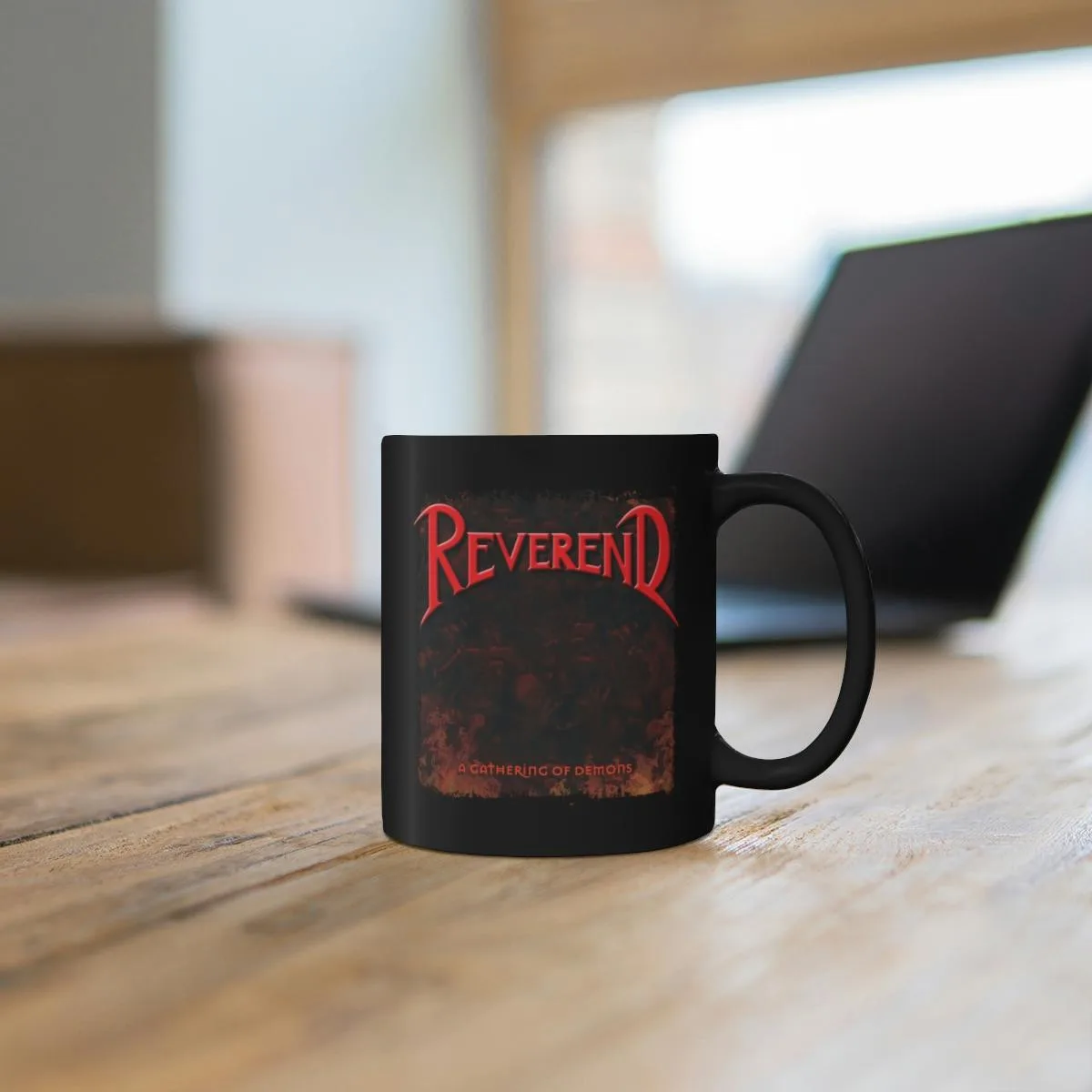 Reverend - A Gathering Of Demons New Cover 11oz Black mug