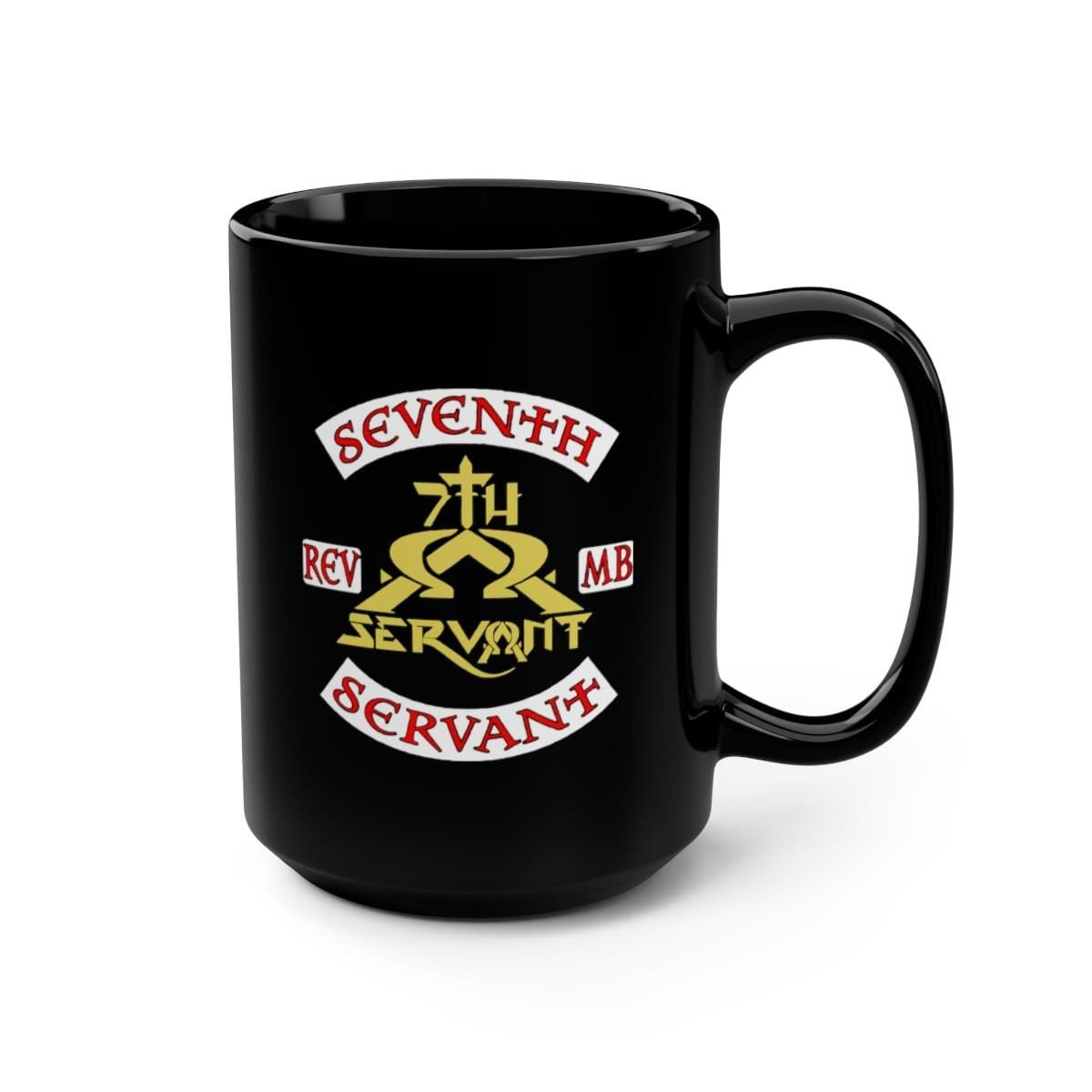 Seventh Servant Biker 15oz Black Mug - Image 3