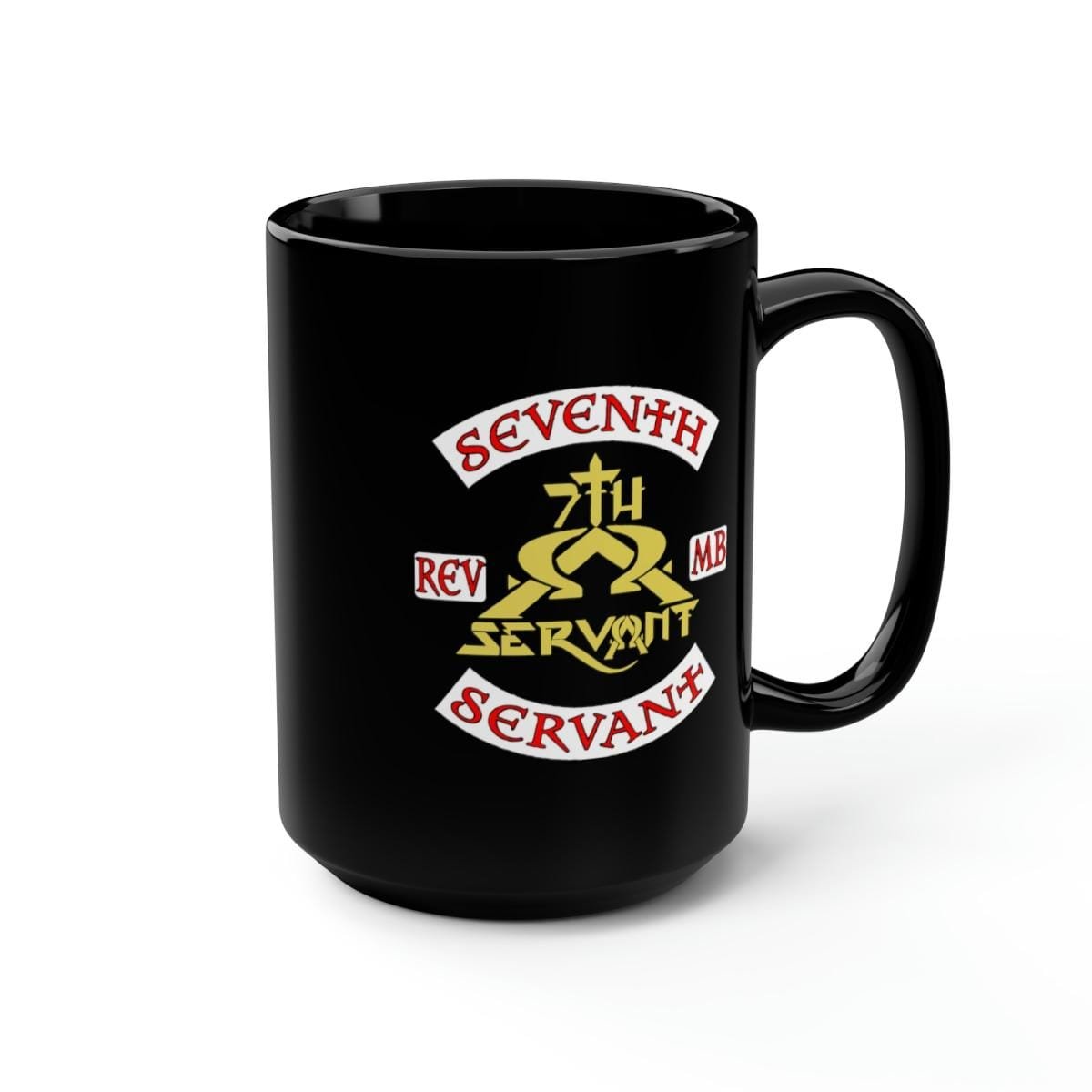 Seventh Servant Biker 15oz Black Mug - Image 6