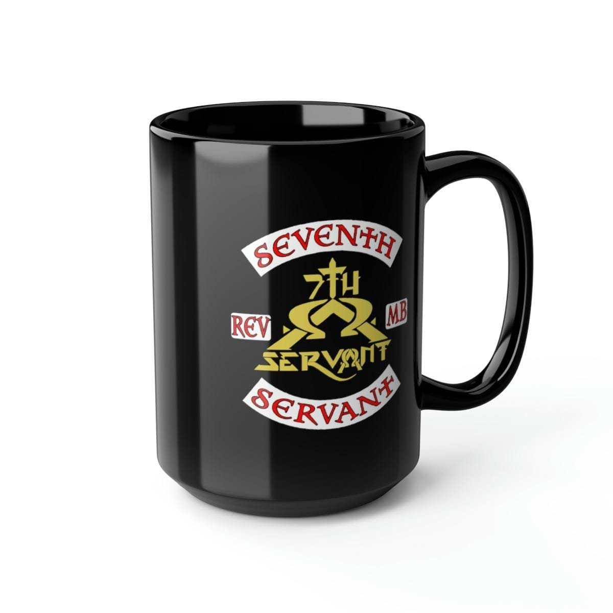 Seventh Servant Biker 15oz Black Mug - Image 7