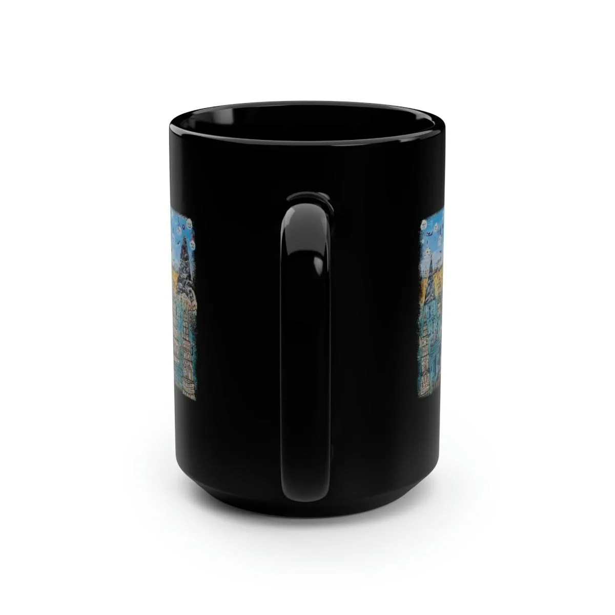 Adam Again - In A New World Of Time 15oz Black Mug - Image 4