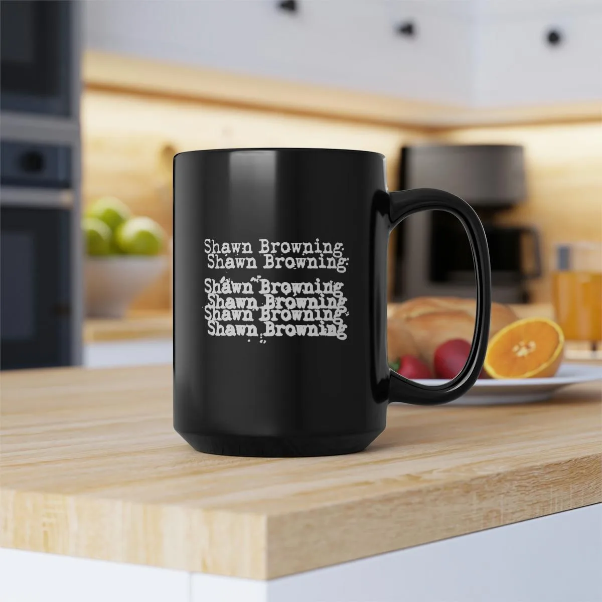Shawn Browning Cheap Logo 15oz Black Mug