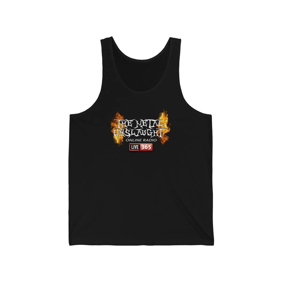 The Metal Onslaught Online Radio365 Unisex Jersey Tank
