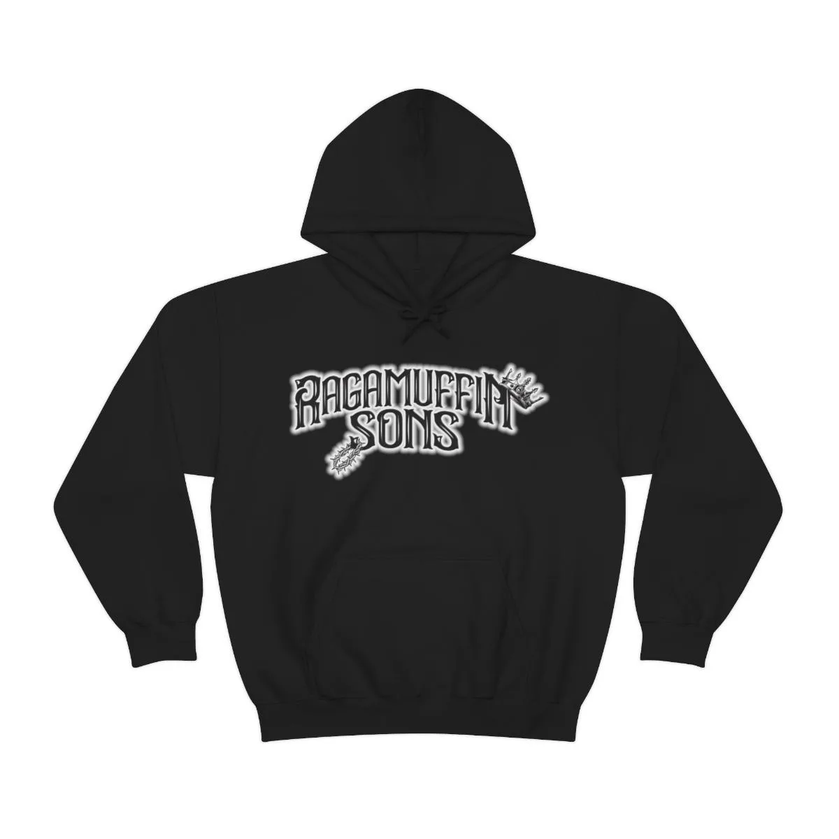 Ragamuffin Sons BW Logo Pullover Hooded Sweatshirt
