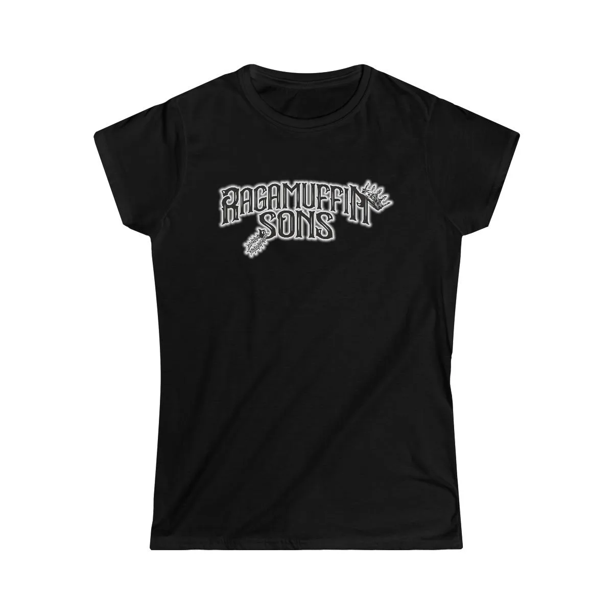 Ragamuffin Sons BW Logo Women's Short Sleeve Tshirt
