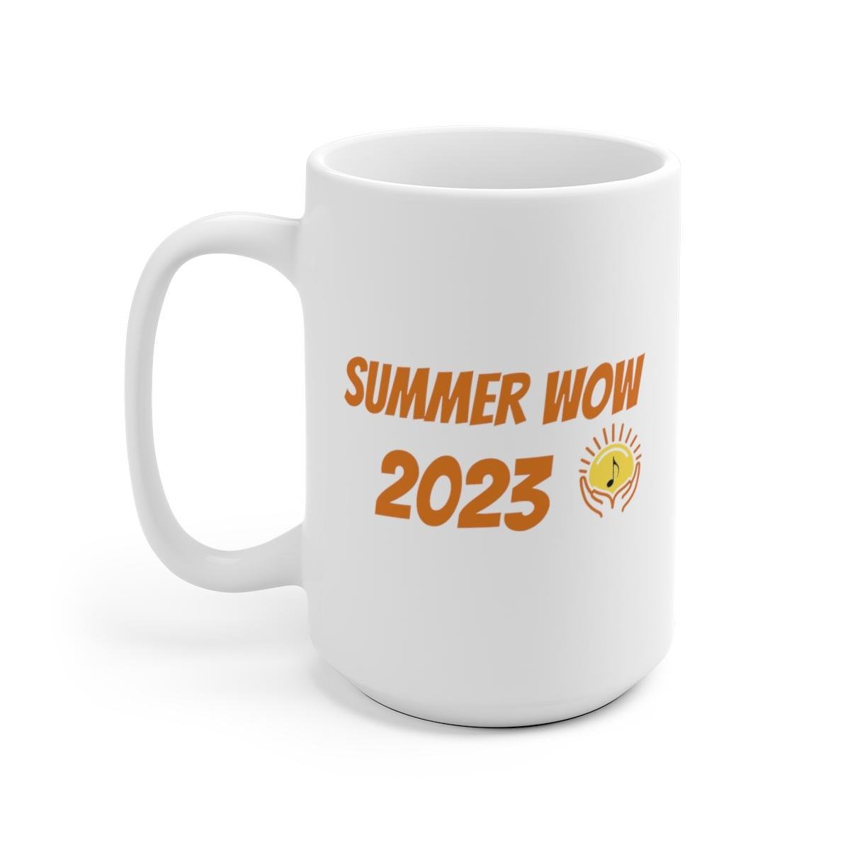 Worship On The Waterfront - Summer WOW 2023 White Mugs (2 Sizes)