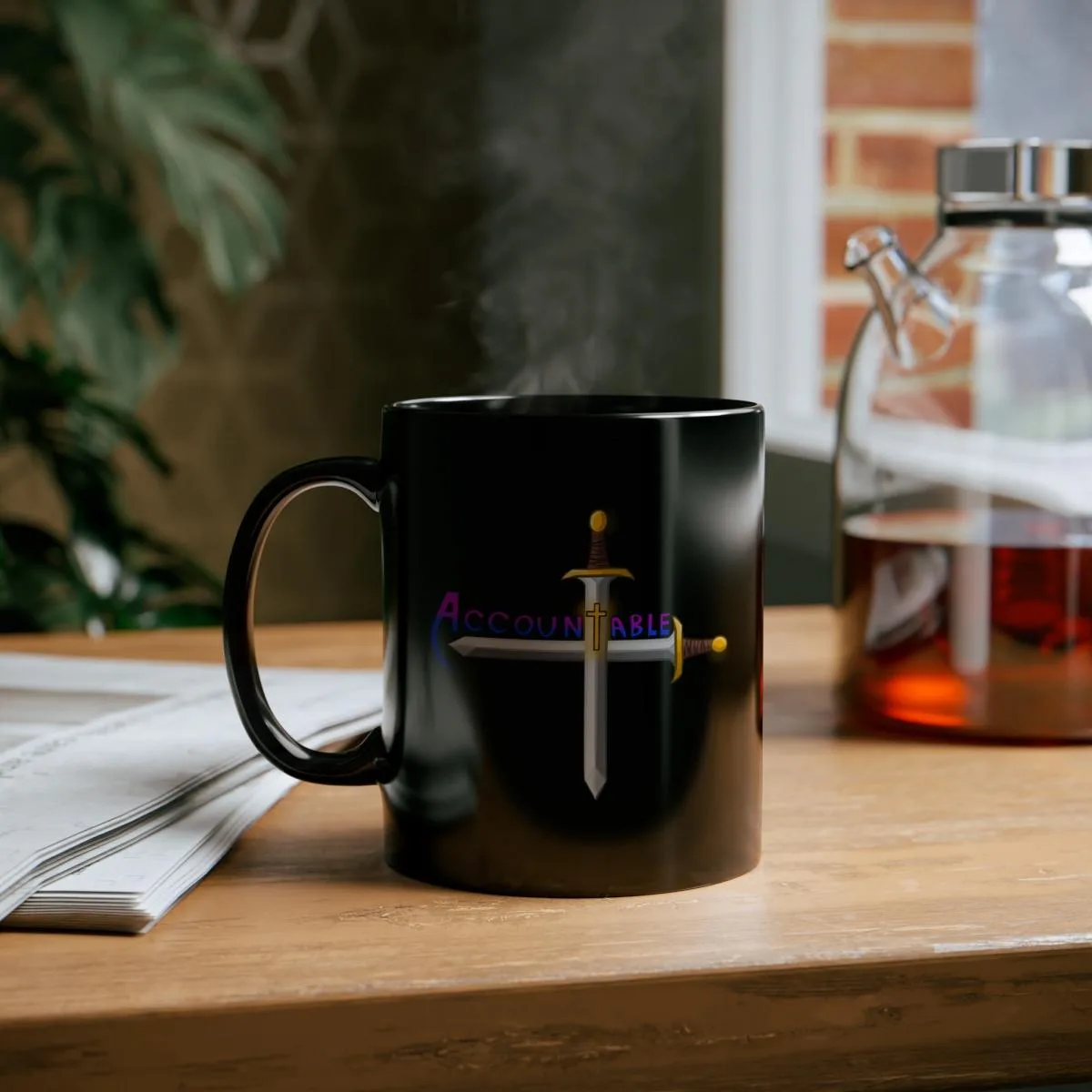 Accountable 11oz Black mug