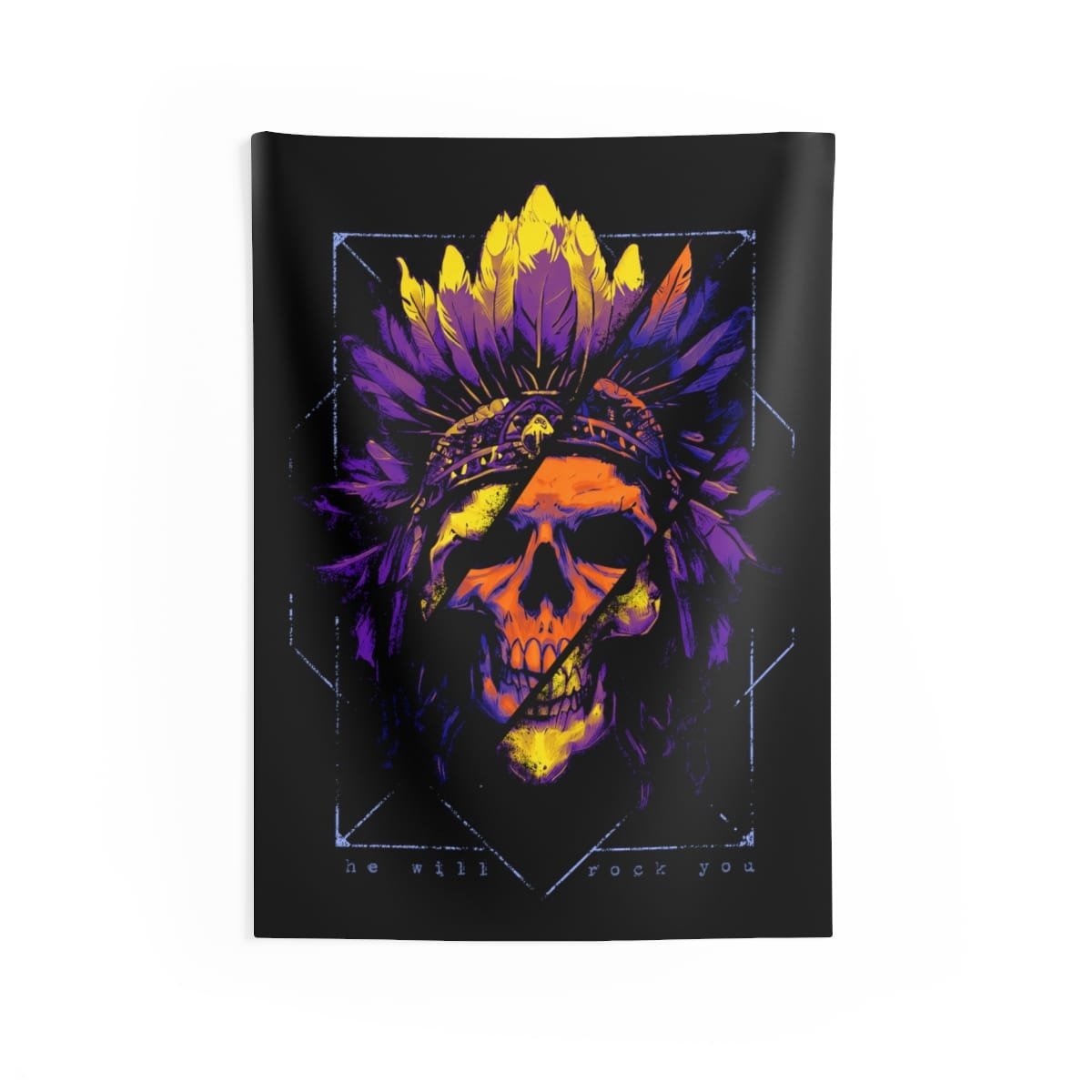 Tavares Artwork - We Will Rock You Indoor Wall Tapestries - Image 2