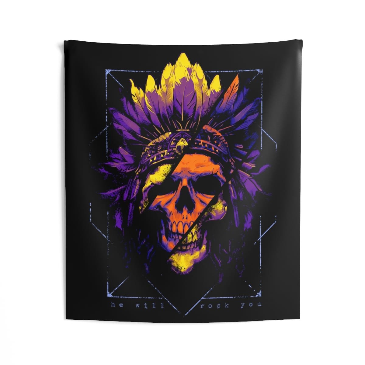 Tavares Artwork - We Will Rock You Indoor Wall Tapestries - Image 3